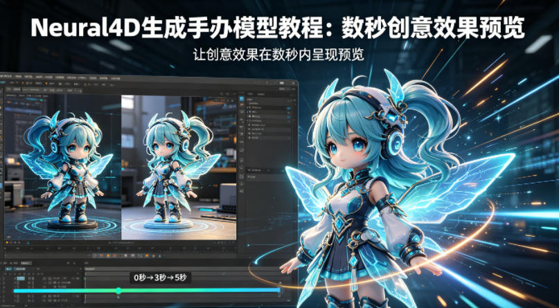 Neural4D生成手办模型教程，让创意效果在数秒内呈现预览-源创文化-轻创终点站