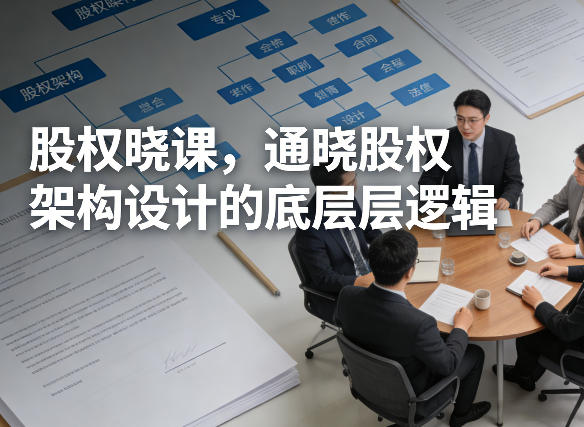 股权晓课，通晓股权架构设计的底层逻辑-源创文化-轻创终点站