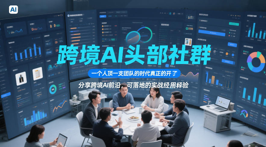 跨境AI头部社群，一个人顶一支团队的时代真正的开始了，分享跨境AI前沿，可落地的实战经验(更新4月22日)-源创文化-轻创终点站