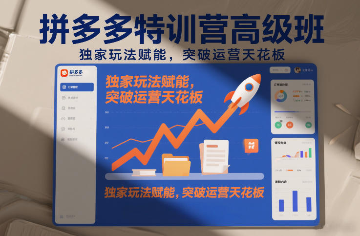 拼多多特训营高阶班，独家玩法赋能，突破运营天花板(更新26年3月27日)-源创文化-轻创终点站