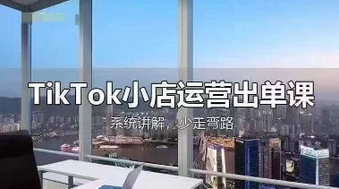 TikTok小店运营出单课，从开店选品、运营出单、发货回款，进行全流程讲解-源创文化-轻创终点站